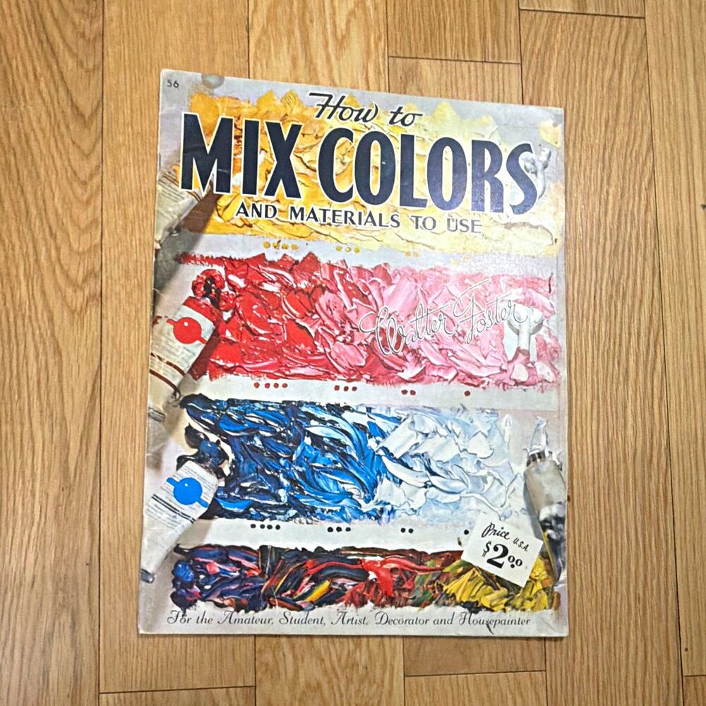 Walter Foster Painting Art Instruction Book on Color Mixing Techniques
